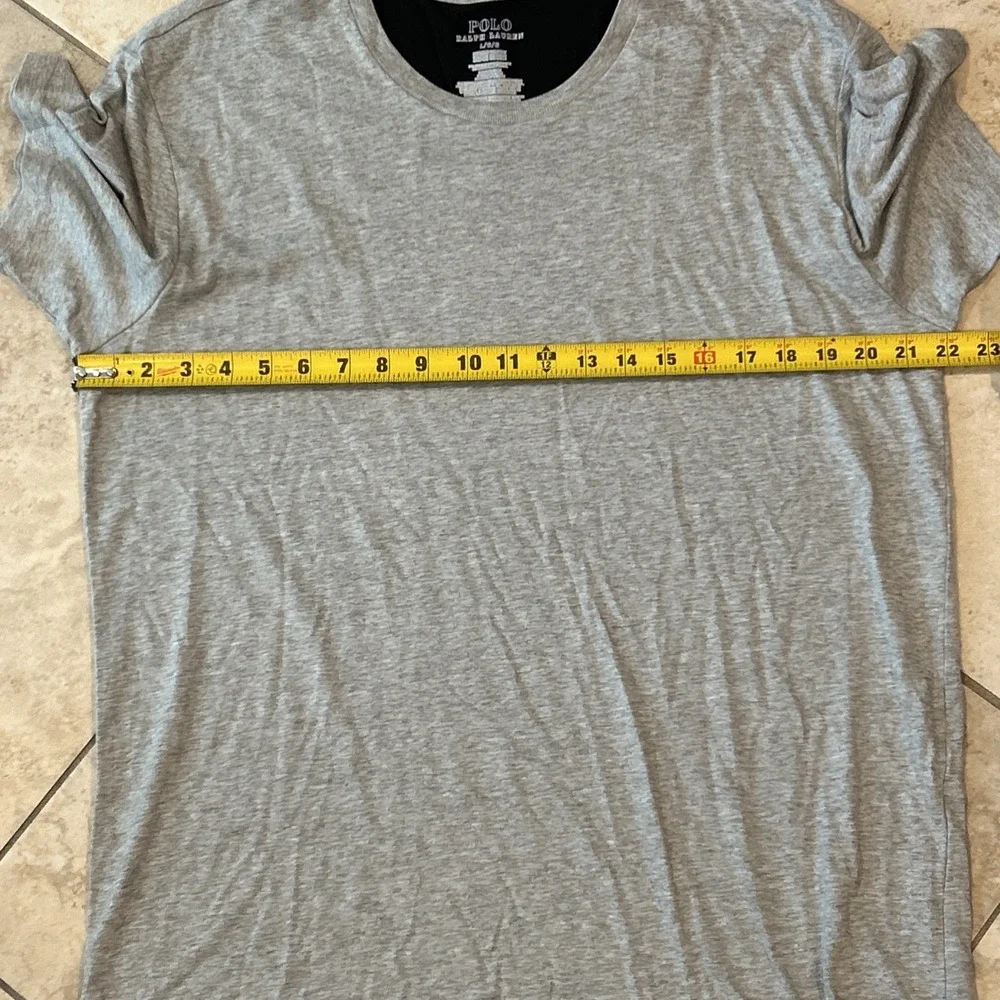Polo Ralph Lauren‎ Shirt Men L Heather Grey Supreme Comfort Short Sleeve Sleep